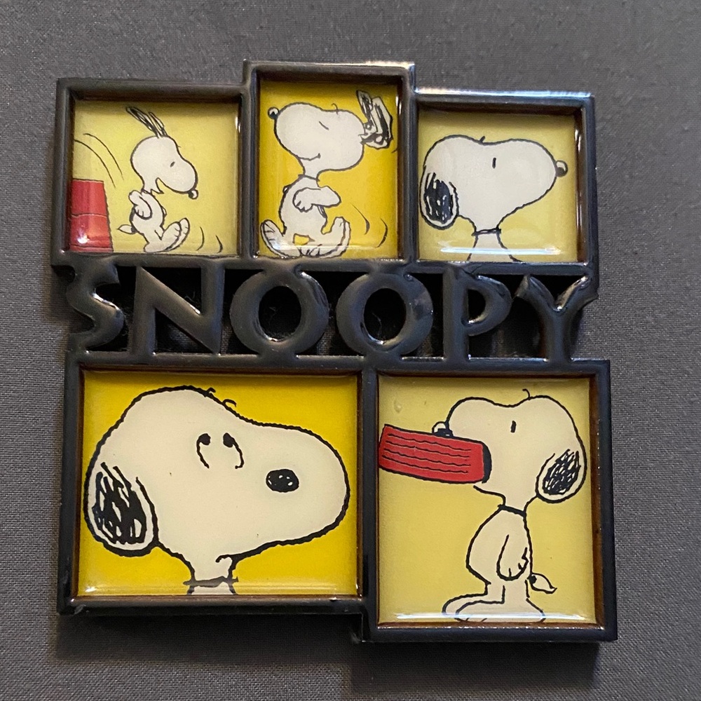 Snoopy Comic Strip Enamel magnet